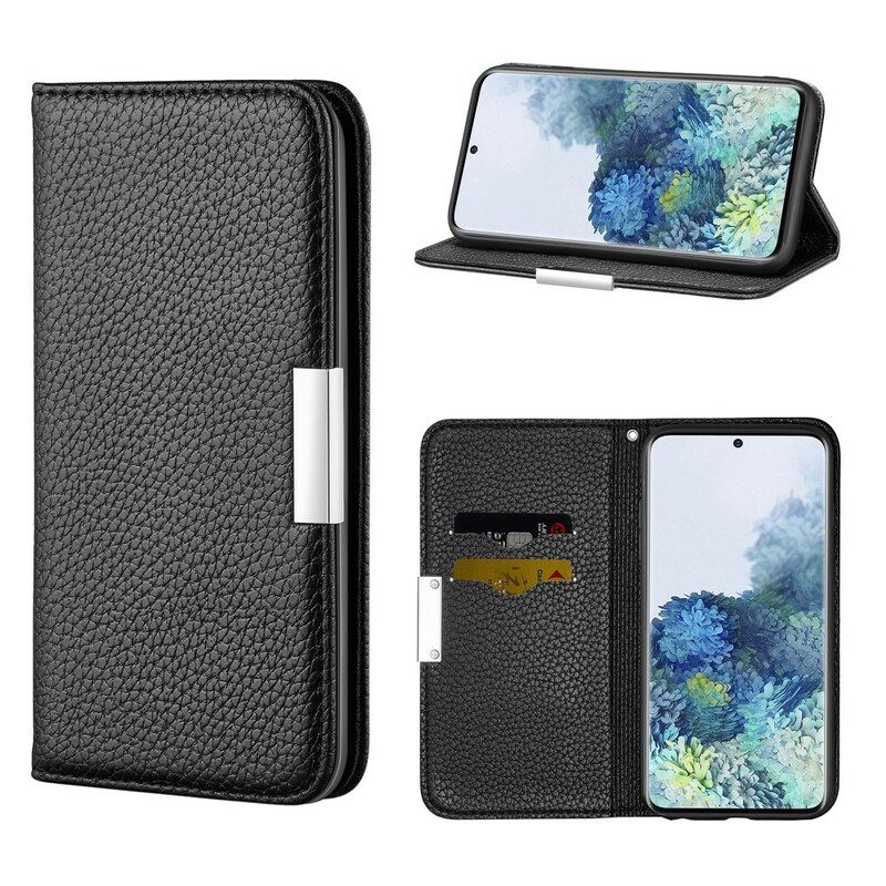 θηκη κινητου Samsung Galaxy S21 5G Θήκη Flip Litchi Ultra Chic Faux Leather