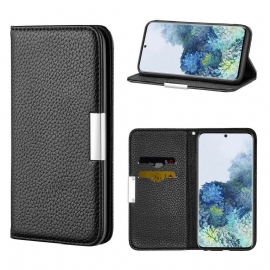 θηκη κινητου Samsung Galaxy S21 5G Θήκη Flip Litchi Ultra Chic Faux Leather