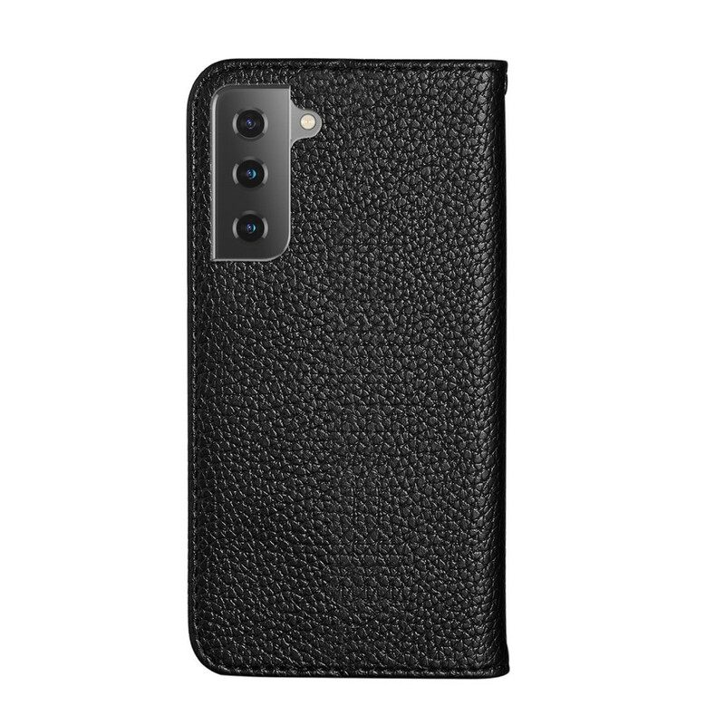 θηκη κινητου Samsung Galaxy S21 5G Θήκη Flip Litchi Ultra Chic Faux Leather