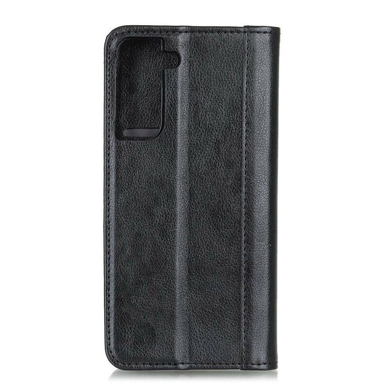 θηκη κινητου Samsung Galaxy S21 5G Θήκη Flip Lychee Split Leather Elegance