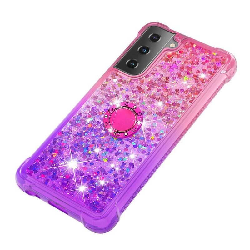 Θήκη Samsung Galaxy S21 5G Glitter Ring-support