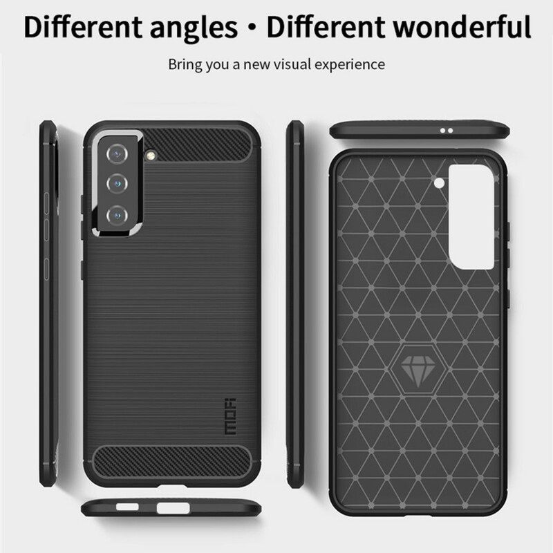 Θήκη Samsung Galaxy S21 5G Mofi Brushed Carbon Fiber