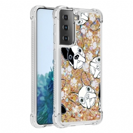 Θήκη Samsung Galaxy S21 5G Mr Dog Glitter