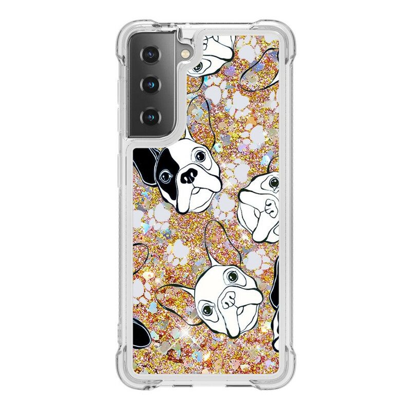 Θήκη Samsung Galaxy S21 5G Mr Dog Glitter