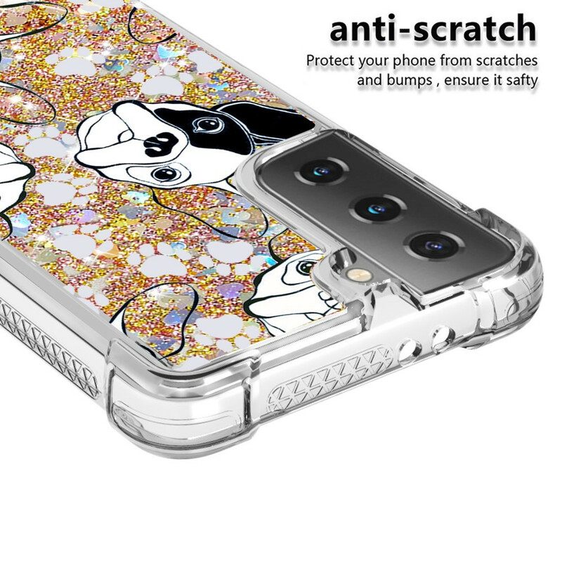 Θήκη Samsung Galaxy S21 5G Mr Dog Glitter