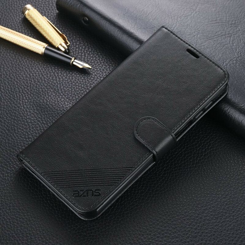 Κάλυμμα Xiaomi Redmi Note 9S / Note 9 Pro Azns Faux Leather