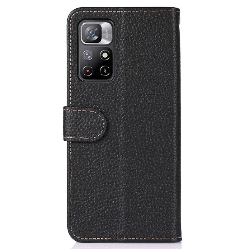 δερματινη θηκη Poco M4 Pro 5G Lychee Leather Khazneh