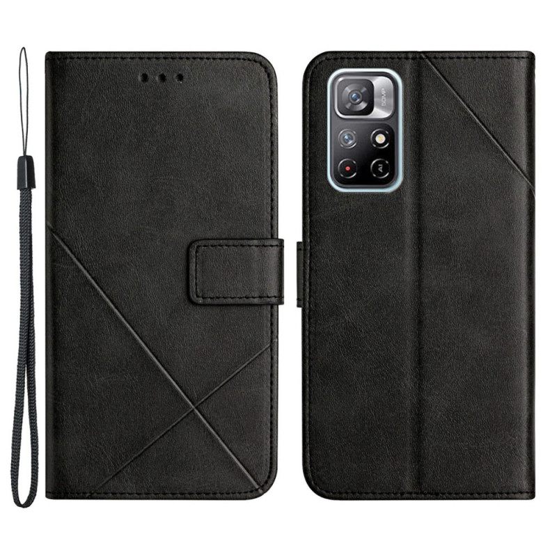 Κάλυμμα Poco M4 Pro 5G Geo X Design Leather Style