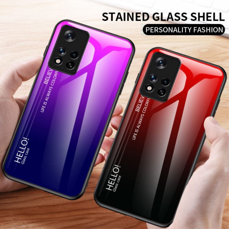 Θήκη Poco M4 Pro 5G Tempered Glass Γεια Σας