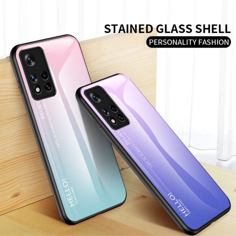 Θήκη Poco M4 Pro 5G Tempered Glass Γεια Σας