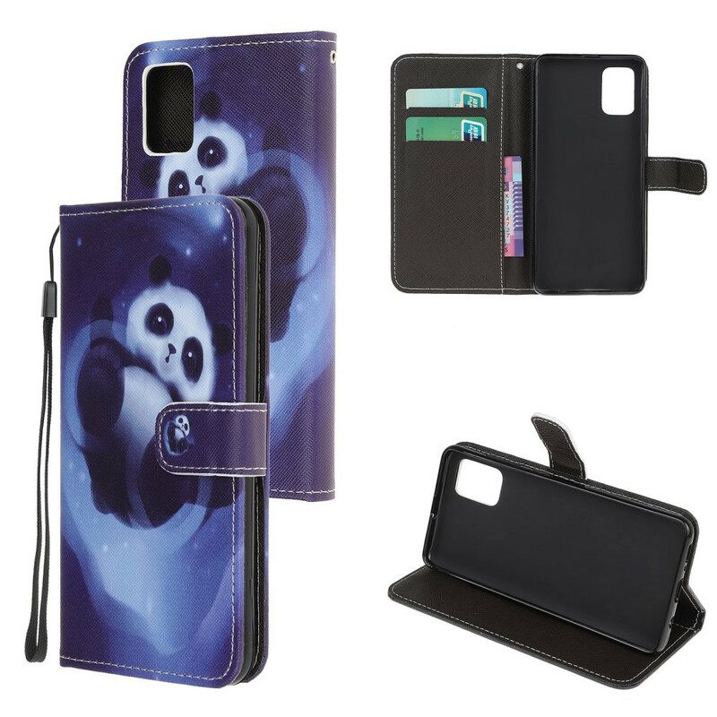 Κάλυμμα Samsung Galaxy A52 4G / A52 5G / A52s 5G με κορδονι Panda Space Strap