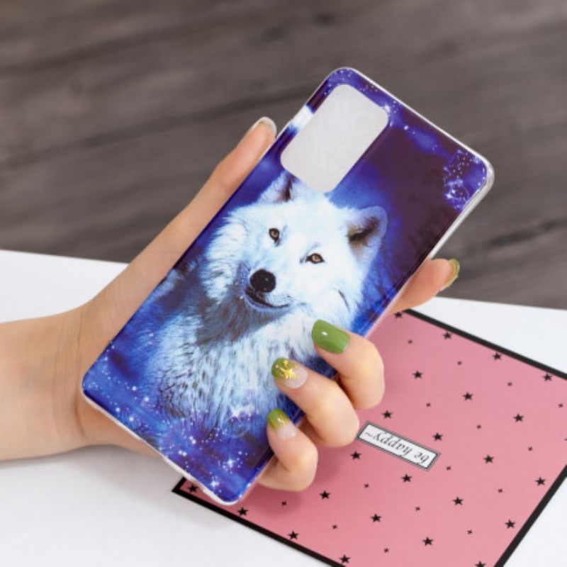 Θήκη Samsung Galaxy A52 4G / A52 5G / A52s 5G Σειρά Fluorescent Wolf