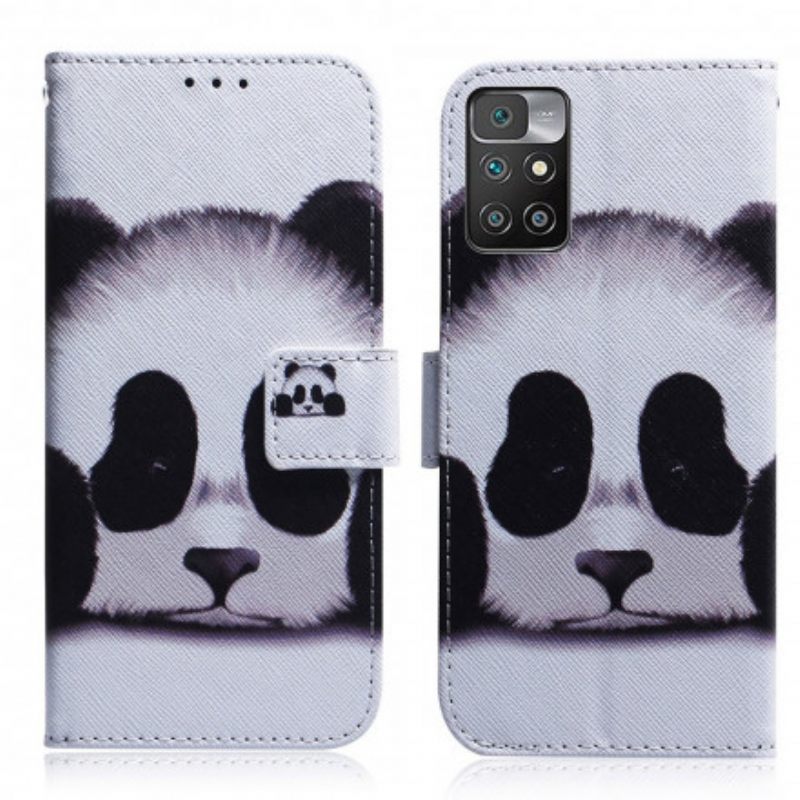 δερματινη θηκη Xiaomi Redmi 10 Πρόσωπο Panda