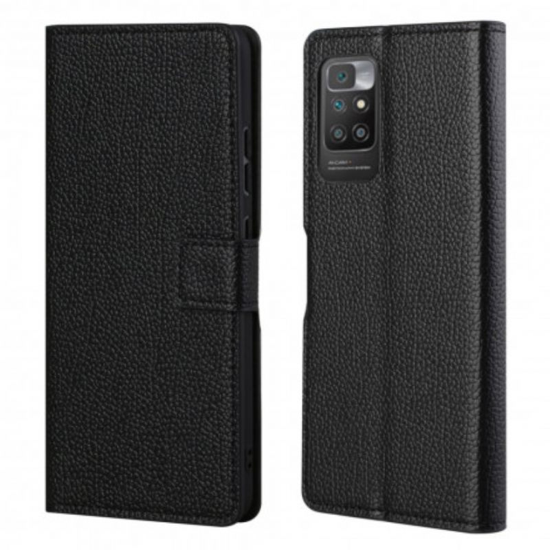 Κάλυμμα Xiaomi Redmi 10 Litchi Grain Leather Effect