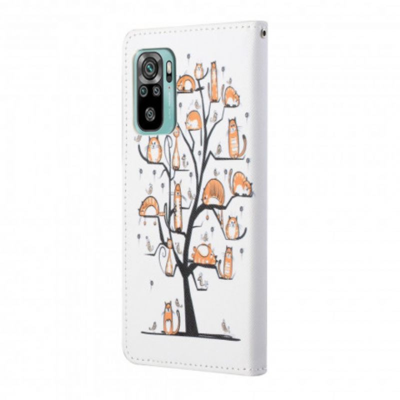 Κάλυμμα Xiaomi Redmi 10 με κορδονι Funky Cats Με Λουράκι