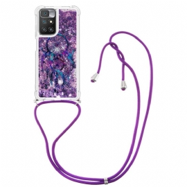 θηκη κινητου Xiaomi Redmi 10 με κορδονι Dream Catcher Glitter Cord