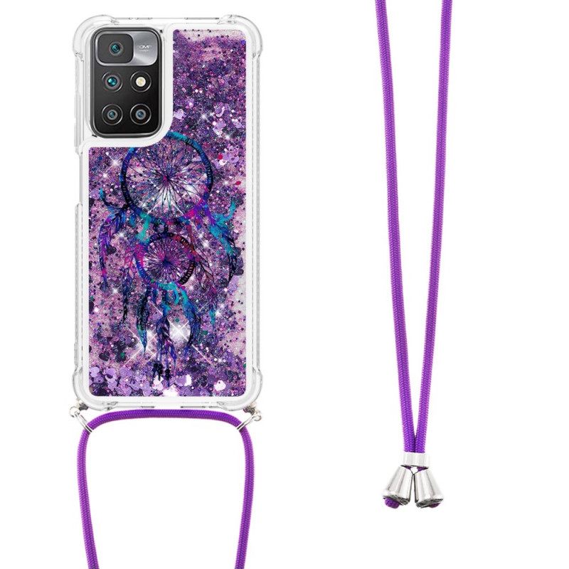 θηκη κινητου Xiaomi Redmi 10 με κορδονι Dream Catcher Glitter Cord