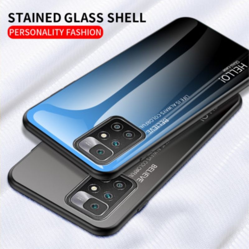 θηκη κινητου Xiaomi Redmi 10 Tempered Glass Γεια Σας