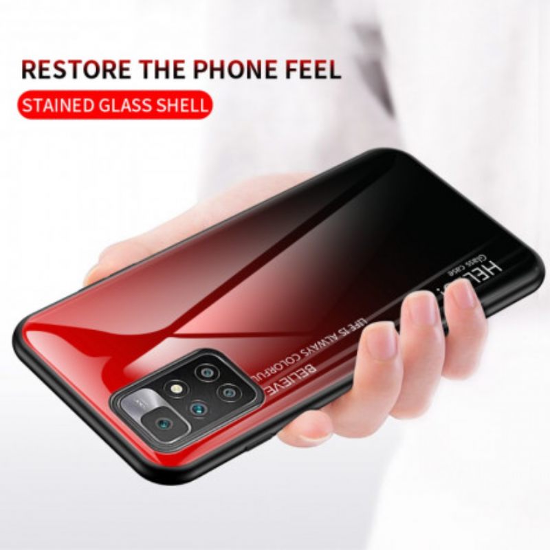 θηκη κινητου Xiaomi Redmi 10 Tempered Glass Γεια Σας