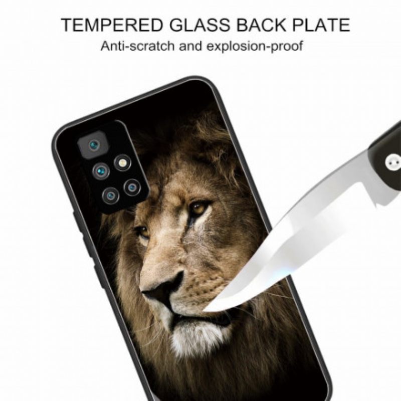 Θήκη Xiaomi Redmi 10 Lion Head Tempered Glass