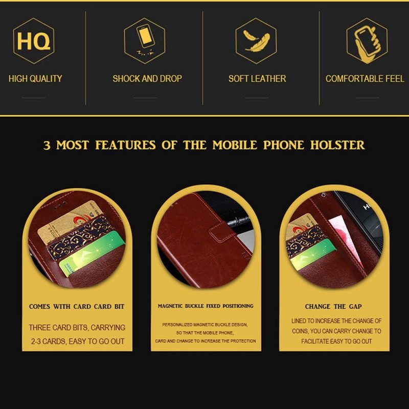 Κάλυμμα Honor Magic 4 Pro Idewei Leather Style