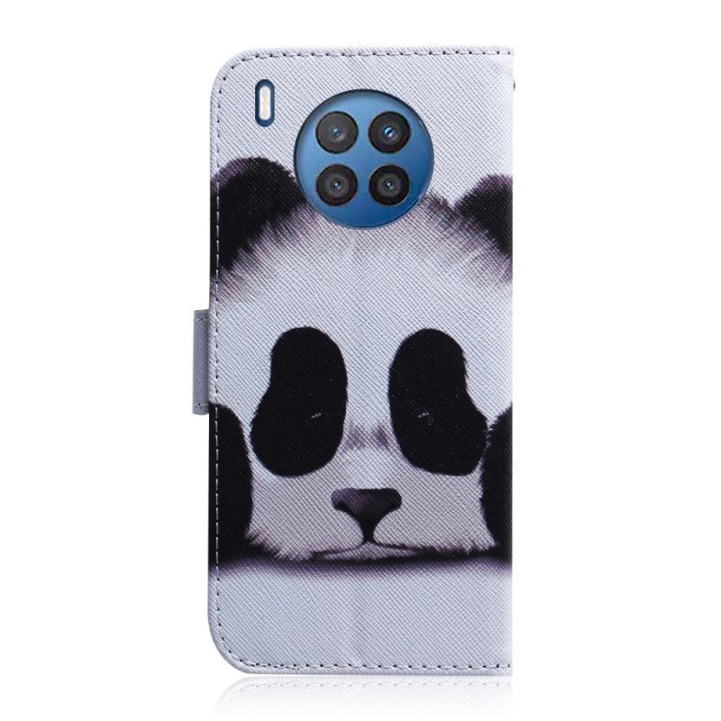 δερματινη θηκη Honor 50 Lite Πρόσωπο Panda