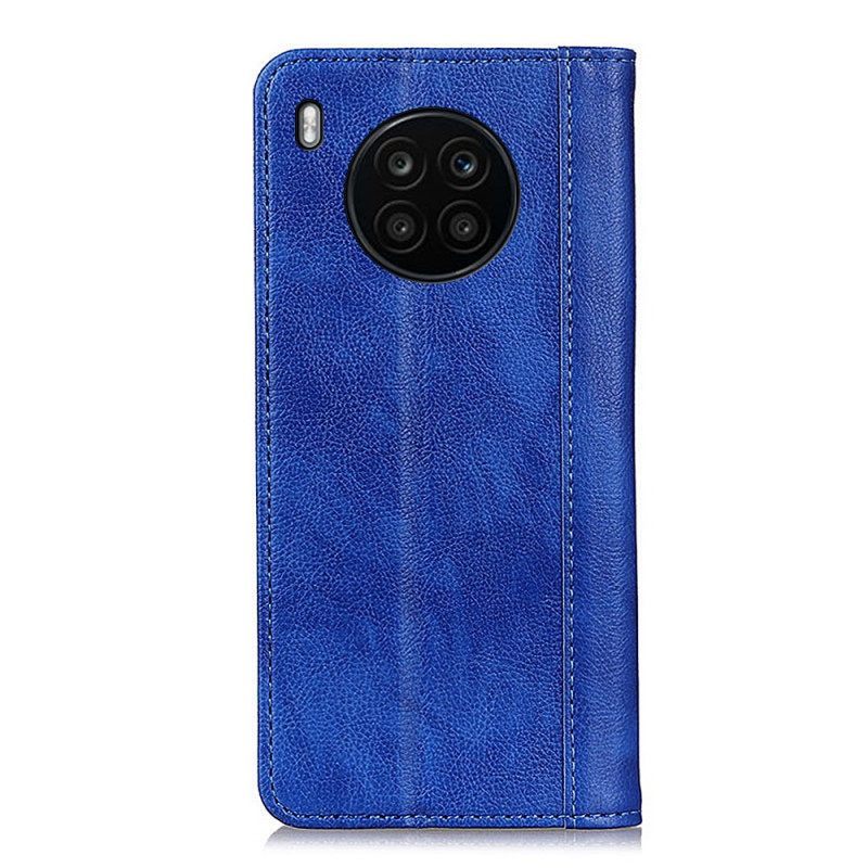 θηκη κινητου Honor 50 Lite Θήκη Flip Elegance Split Leather Litchi