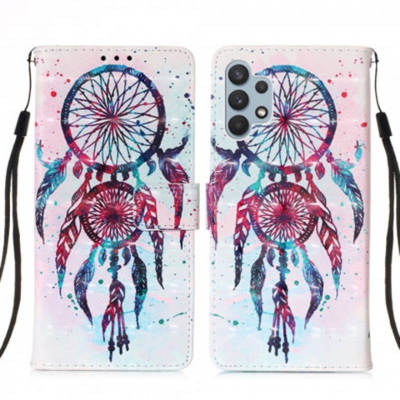 Θήκη Flip Samsung Galaxy A32 4G Ακουαρέλα Dream Catcher