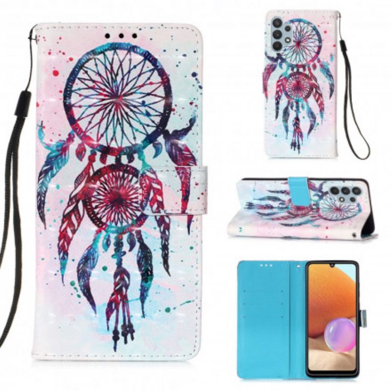 Θήκη Flip Samsung Galaxy A32 4G Ακουαρέλα Dream Catcher