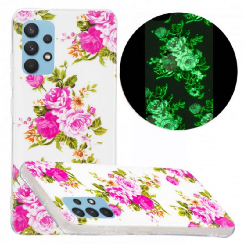 θηκη κινητου Samsung Galaxy A32 4G Fluorescent Liberty Flowers