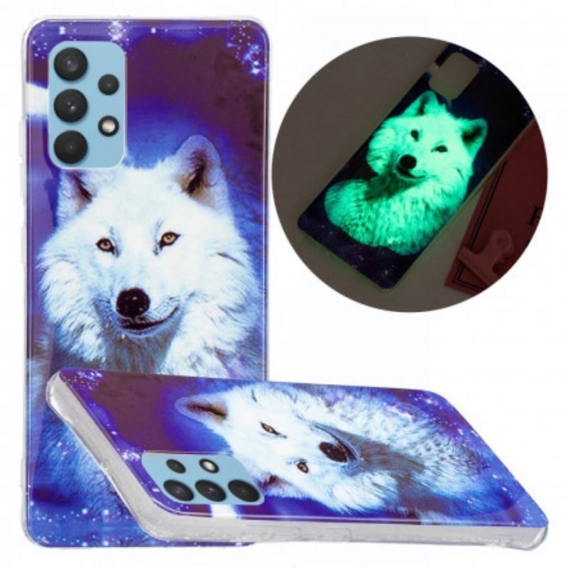 Θήκη Samsung Galaxy A32 4G Σειρά Fluorescent Wolf