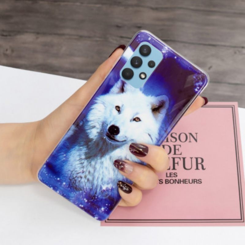 Θήκη Samsung Galaxy A32 4G Σειρά Fluorescent Wolf