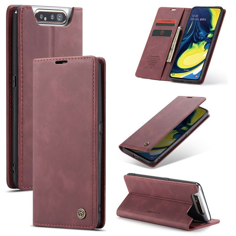 θηκη κινητου Samsung Galaxy A90 / A80 Θήκη Flip Caseme Faux Leather