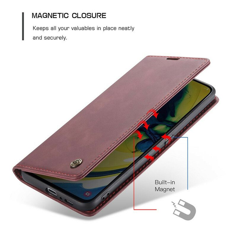 θηκη κινητου Samsung Galaxy A90 / A80 Θήκη Flip Caseme Faux Leather