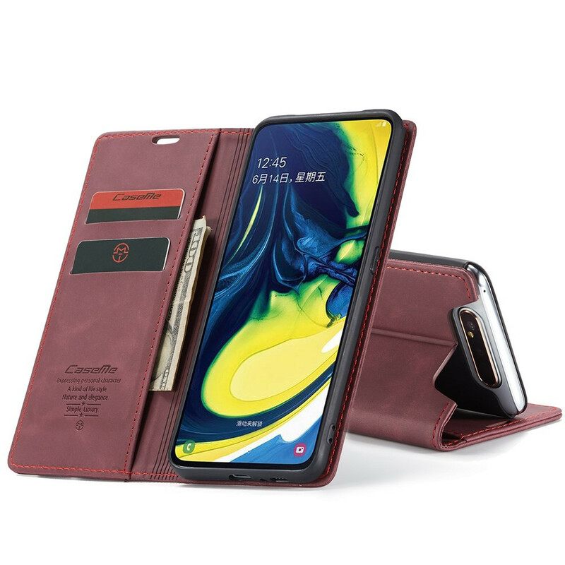 θηκη κινητου Samsung Galaxy A90 / A80 Θήκη Flip Caseme Faux Leather