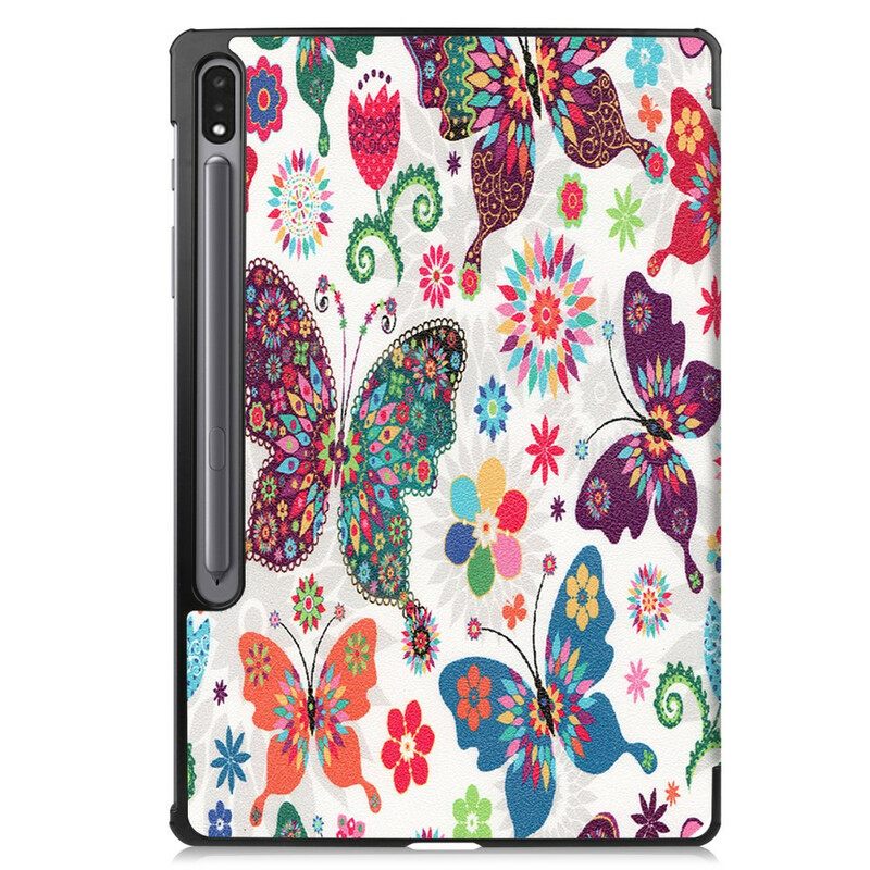 θηκη κινητου Samsung Galaxy Tab S7 FE Βάση Γραφίδας Vintage Flowers