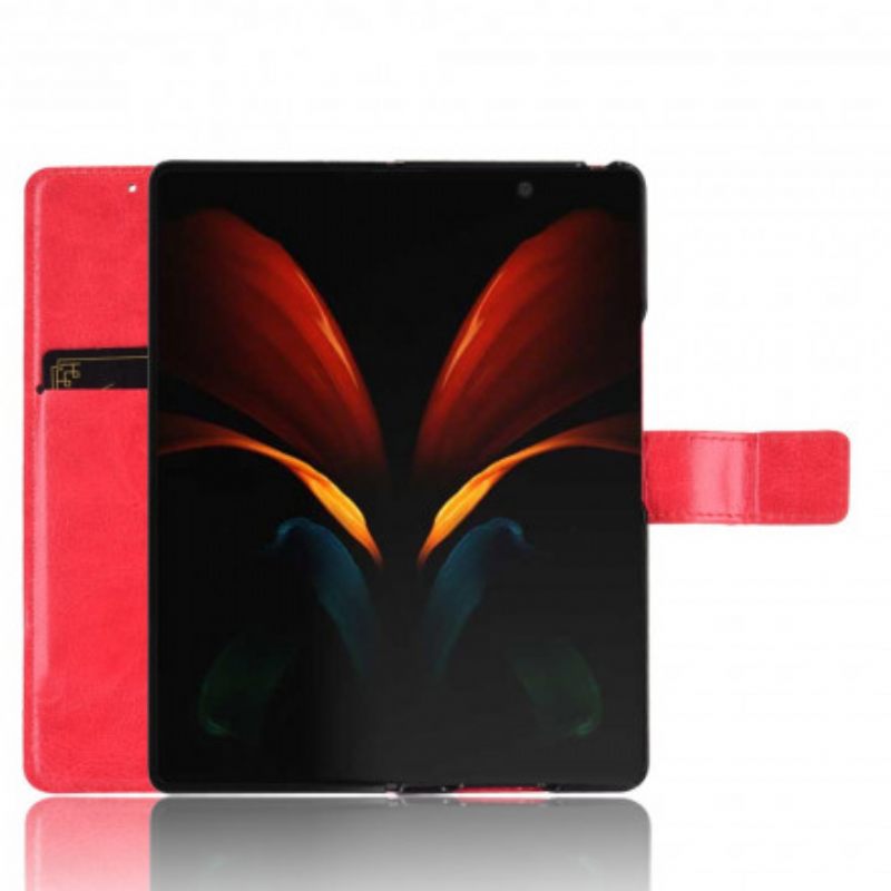 Κάλυμμα Samsung Galaxy Z Fold 2 Λαμπερό Συνθετικό Δέρμα