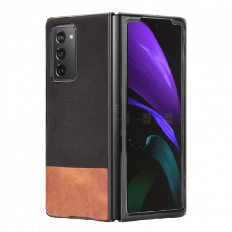 θηκη κινητου Samsung Galaxy Z Fold 2 Δίχρωμο Συνθετικό Δέρμα