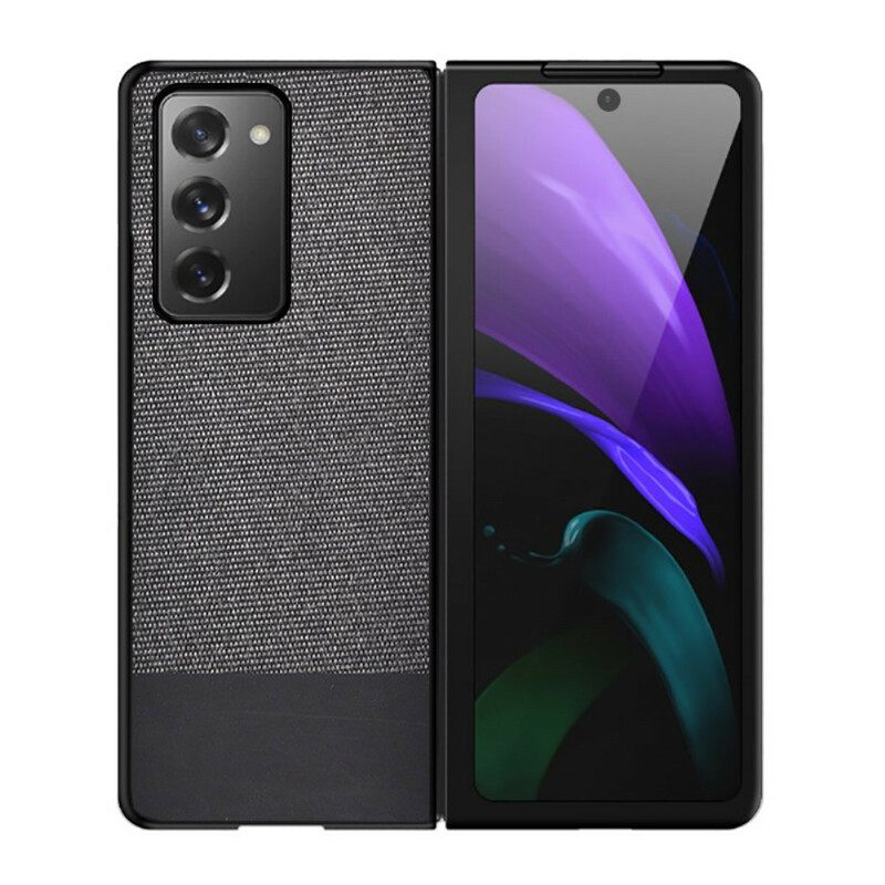 Θήκη Samsung Galaxy Z Fold 2 Faux Δέρμα Και Ύφασμα