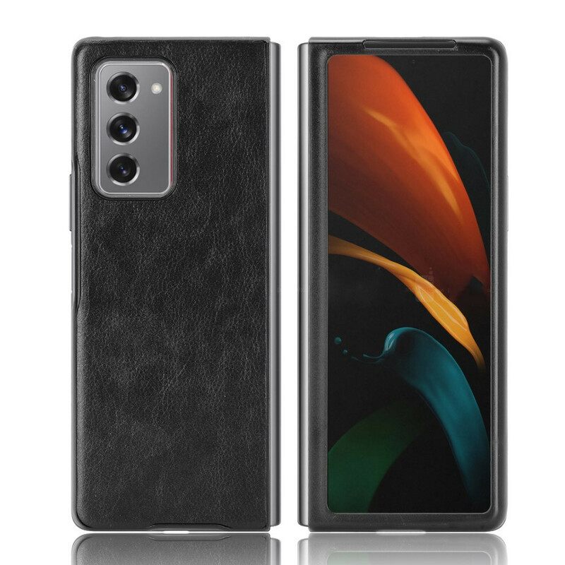 Θήκη Samsung Galaxy Z Fold 2 Συνθετικό Δέρμα Lychee