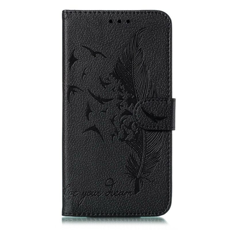 δερματινη θηκη Xiaomi Redmi 8 Faux Leather Live Your Dream