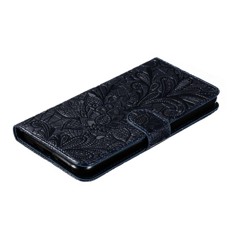 δερματινη θηκη Xiaomi Redmi 8 με κορδονι Tribal Strap Flowers