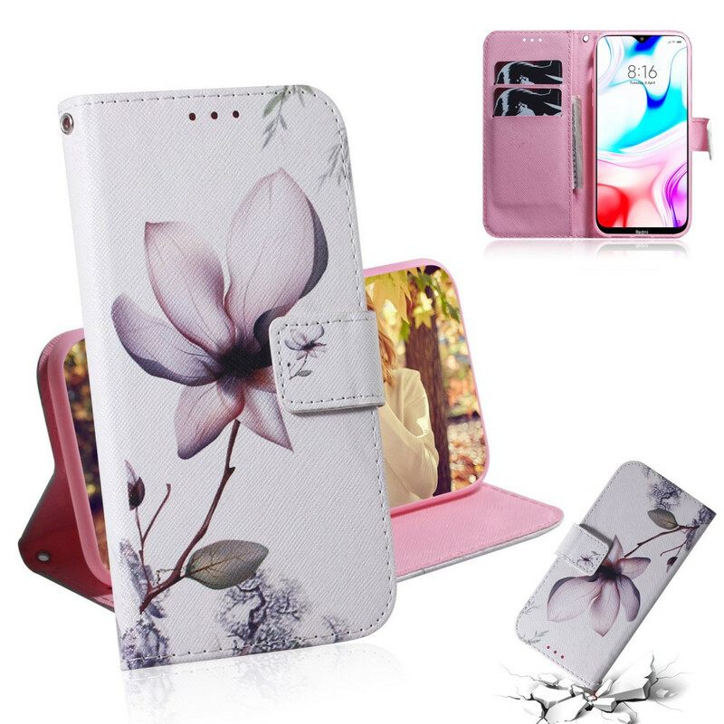 Κάλυμμα Xiaomi Redmi 8 Dusty Pink Flower