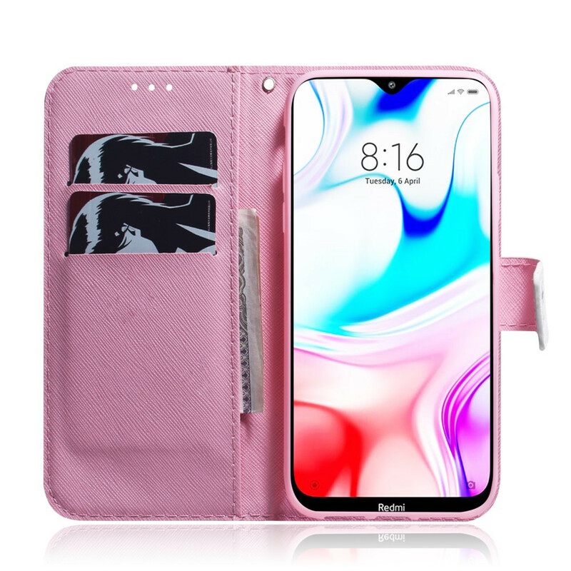 Κάλυμμα Xiaomi Redmi 8 Dusty Pink Flower