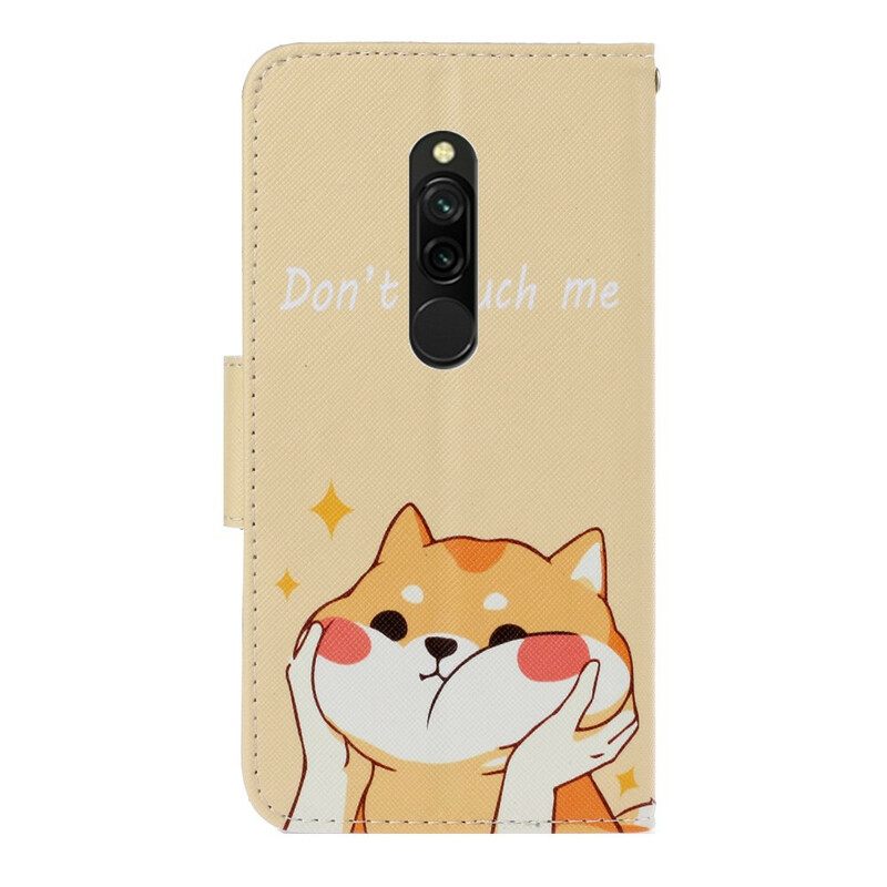 Κάλυμμα Xiaomi Redmi 8 με κορδονι Μην Με Αγγίζεις Strappy Cat