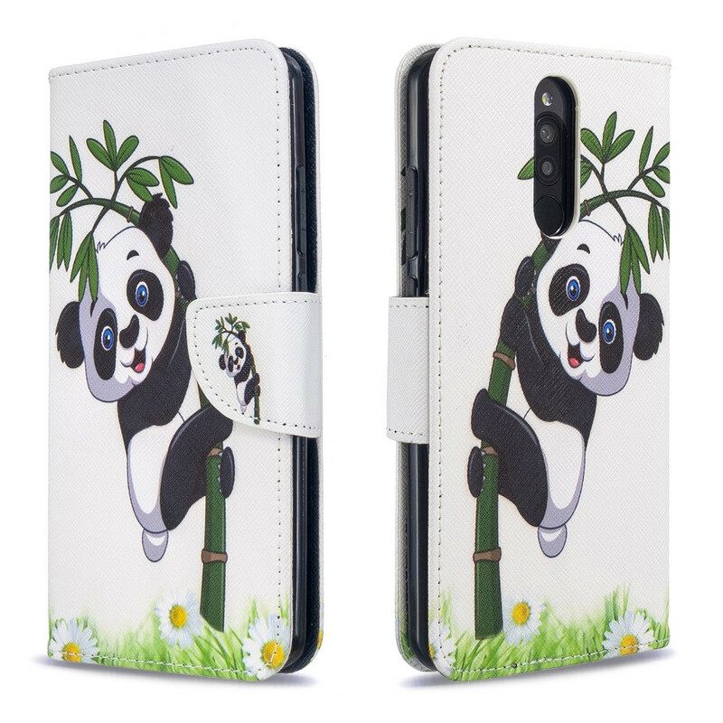 Κάλυμμα Xiaomi Redmi 8 Panda On Bamboo