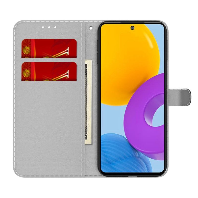 Θήκη Flip Samsung Galaxy M52 5G Φλόγες