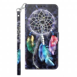 Θήκη Flip iPhone 14 με κορδονι Strap Dream Catcher