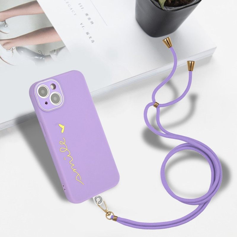 Θήκη iPhone 14 με κορδονι Στο Cord Smile