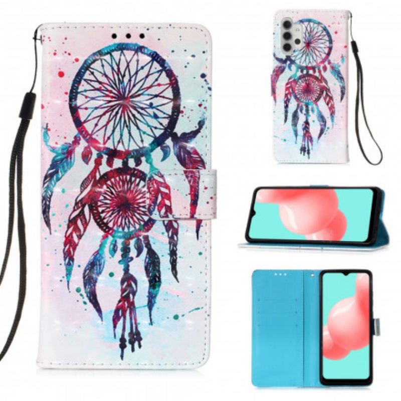 δερματινη θηκη Samsung Galaxy A32 5G Ακουαρέλα Dream Catcher